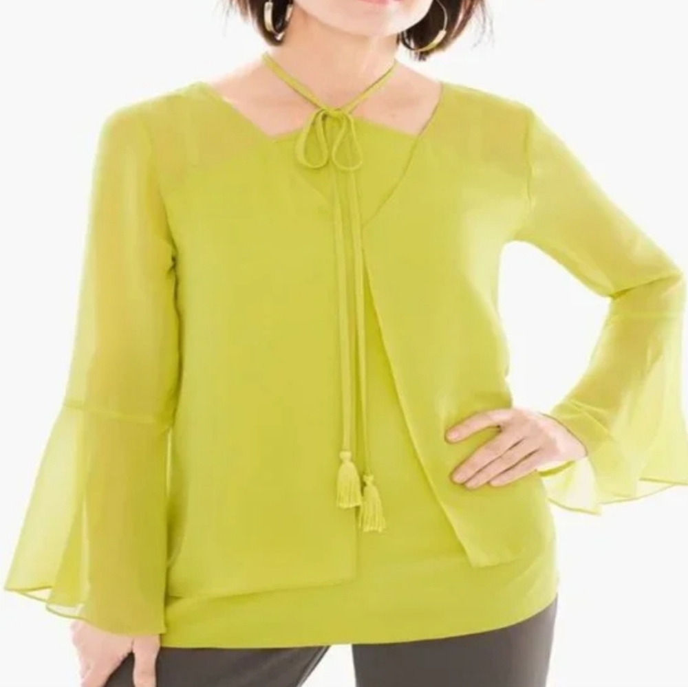 4 for $40 NWT Chico's Black Label Double Layer Top Size 2